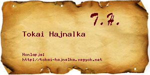 Tokai Hajnalka névjegykártya